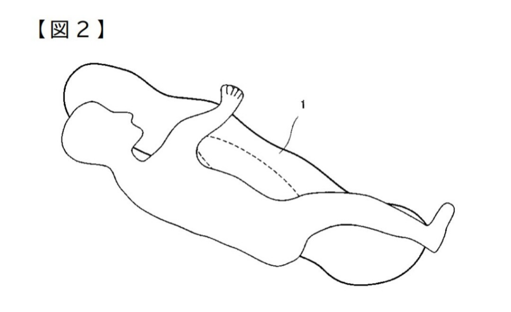 Body Support Cushion for Improved Sleeping Posture | Patent Drawing