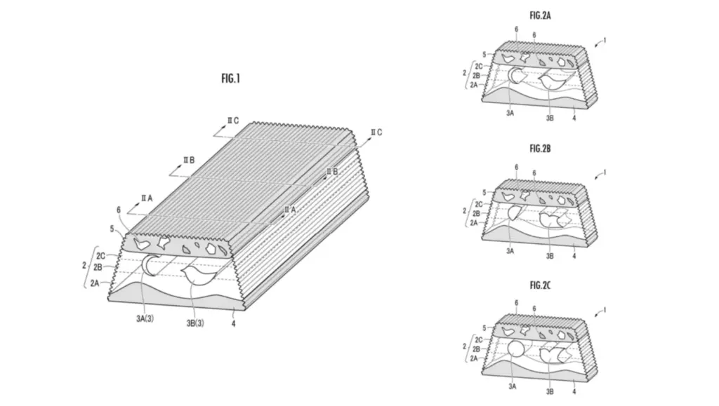 "Yokan Fantasia/Fly Me to the Moon" Multi-Layered Yokan with Changing Patterns | Patent Drawing