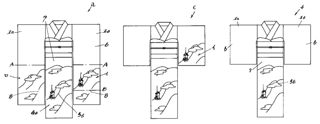 Convertible Kimono for Transforming Furisode into Irotomesode or Houmongi (Semi-formal Kimono) | Patent Drawing